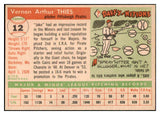 1955 Topps Baseball #012 Jake Thies Pirates EX-MT 444479