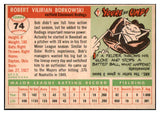 1955 Topps Baseball #074 Bob Borkowski Reds EX-MT 444493