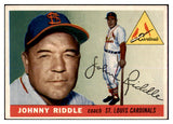 1955 Topps Baseball #098 Johnny Riddle Cardinals EX-MT 444502