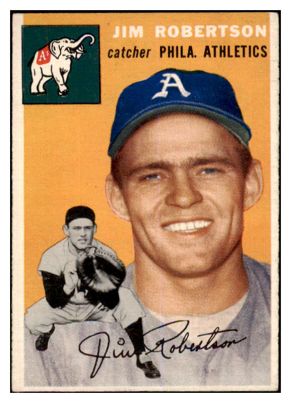 1954 Topps Baseball #149 Jim Robertson A's EX-MT 444532