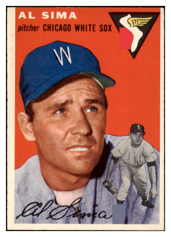 1954 Topps Baseball #216 Al Sima White Sox EX-MT 444546