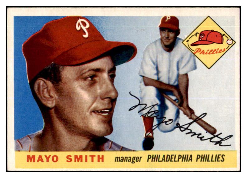 1955 Topps Baseball #130 Mayo Smith Phillies NR-MT 444569