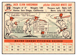 1956 Topps Baseball #029 Jack Harshman White Sox NR-MT White 444602