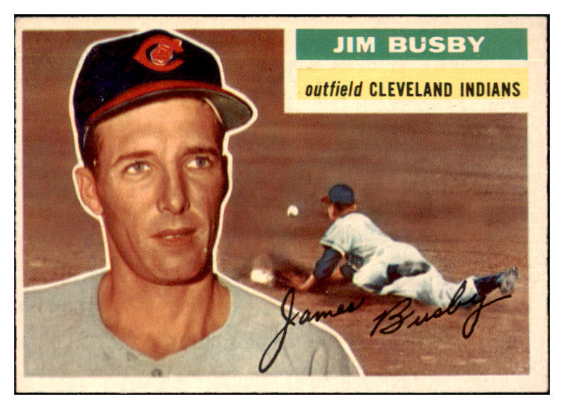 1956 Topps Baseball #330 Jim Busby Indians NR-MT 444647