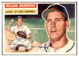 1956 Topps Baseball #027 Nelson Burbrink Cardinals EX-MT White 444654