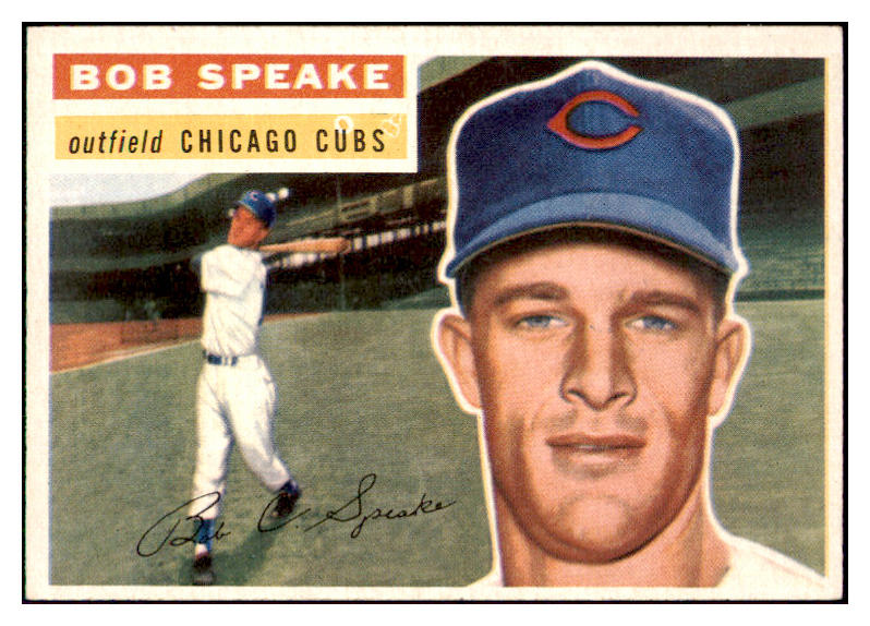 1956 Topps Baseball #066 Bob Speake Cubs EX-MT White 444677