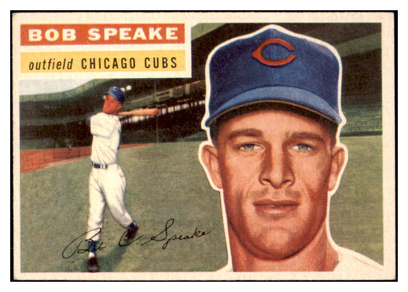 1956 Topps Baseball #066 Bob Speake Cubs EX-MT White 444678