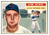 1956 Topps Baseball #074 Jim King Cubs EX-MT White 444684