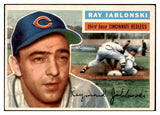 1956 Topps Baseball #086 Ray Jablonski Reds EX-MT White 444693