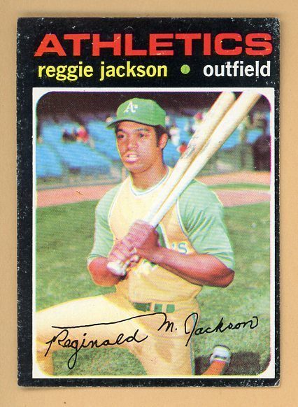 1971 Topps Baseball #020 Reggie Jackson A's VG 444757