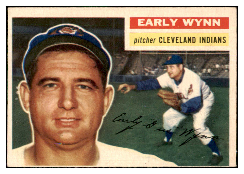 1956 Topps Baseball #187 Early Wynn Indians EX+/EX-MT 444809