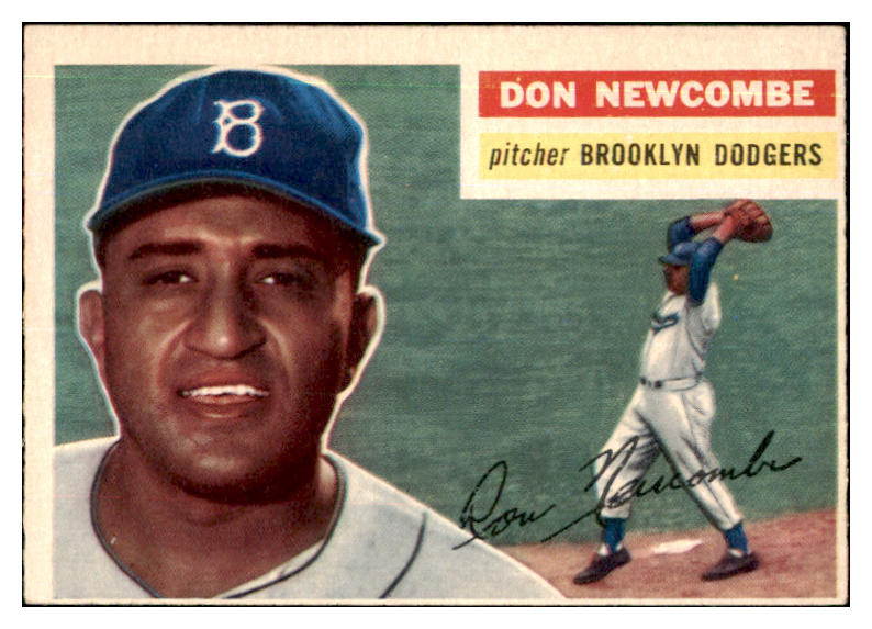 1956 Topps Baseball #235 Don Newcombe Dodgers EX+/EX-MT 444821