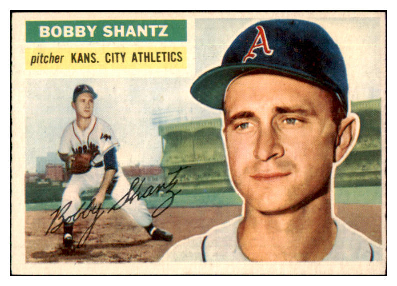 1956 Topps Baseball #261 Bobby Shantz A's NR-MT 444852