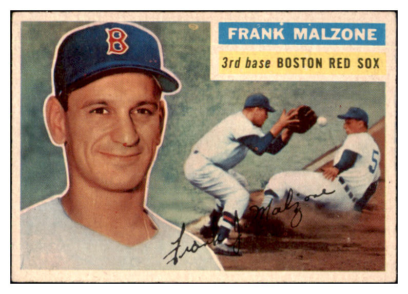 1956 Topps Baseball #304 Frank Malzone Red Sox EX+/EX-MT 444856