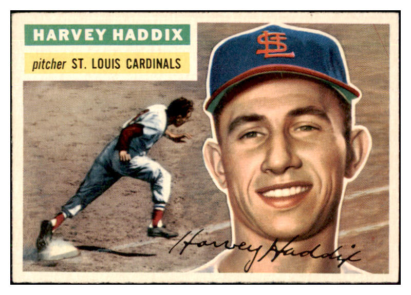 1956 Topps Baseball #077 Harvey Haddix Cardinals NR-MT Gray 444866