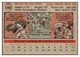 1956 Topps Baseball #160 Billy Pierce White Sox EX-MT Gray 444874