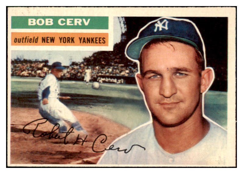 1956 Topps Baseball #288 Bob Cerv Yankees EX+/EX-MT 444885