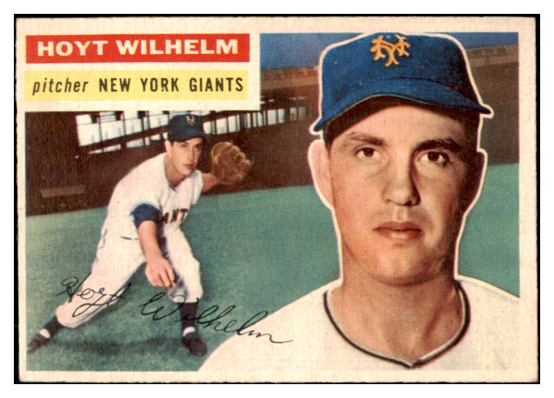 1956 Topps Baseball #307 Hoyt Wilhelm Giants EX-MT 444889