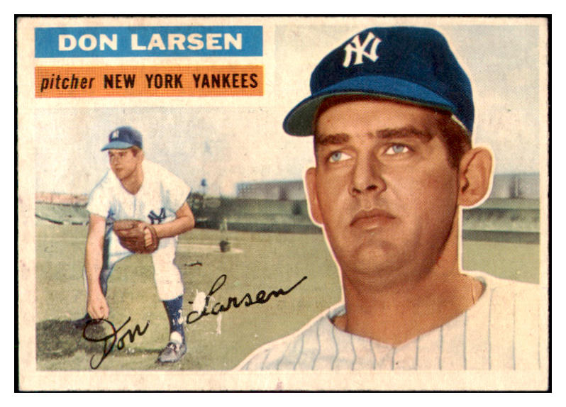 1956 Topps Baseball #332 Don Larsen Yankees EX-MT 444890