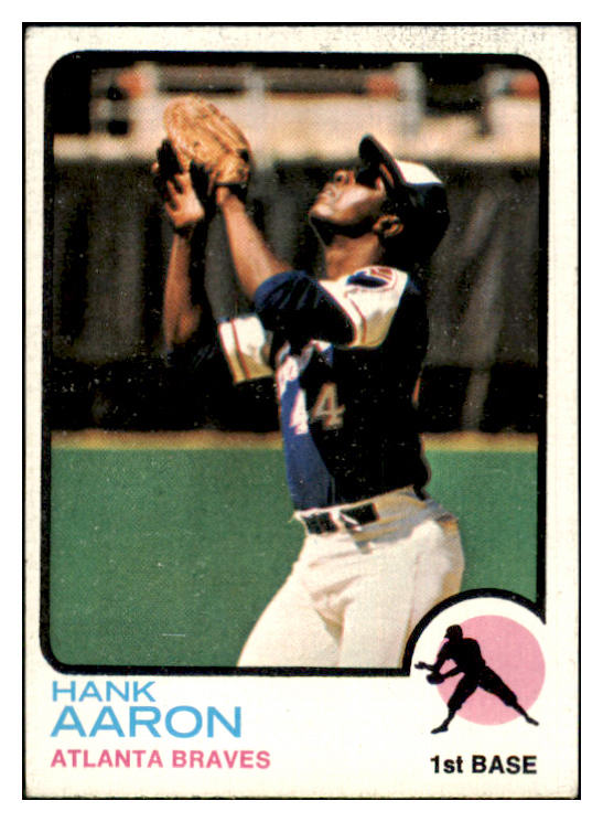 1973 Topps Baseball #100 Hank Aaron Braves EX 444943
