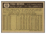 1961 Topps Baseball #425 Yogi Berra Yankees EX-MT 444968