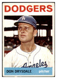 1964 Topps Baseball #120 Don Drysdale Dodgers VG-EX 444970