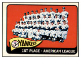 1965 Topps Baseball #513 New York Yankees Team EX-MT 444972