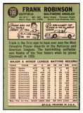 1967 Topps Baseball #100 Frank Robinson Orioles EX-MT/NR-MT 444980