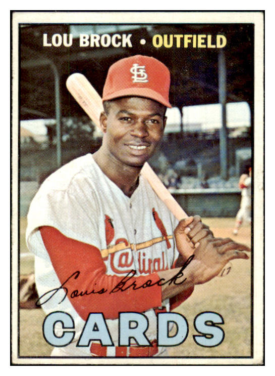 1967 Topps Baseball #285 Lou Brock Cardinals EX-MT 444982