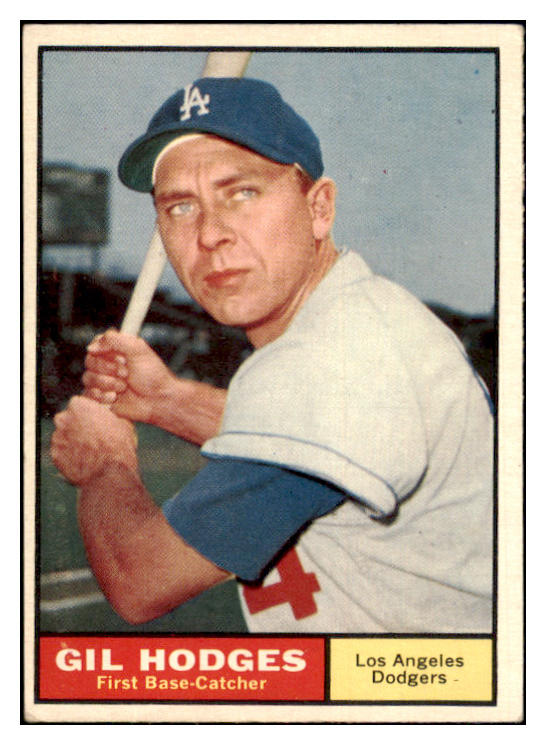 1961 Topps Baseball #460 Gil Hodges Dodgers EX 444991