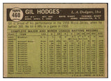 1961 Topps Baseball #460 Gil Hodges Dodgers EX 444991
