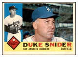 1960 Topps Baseball #493 Duke Snider Dodgers VG-EX 445006