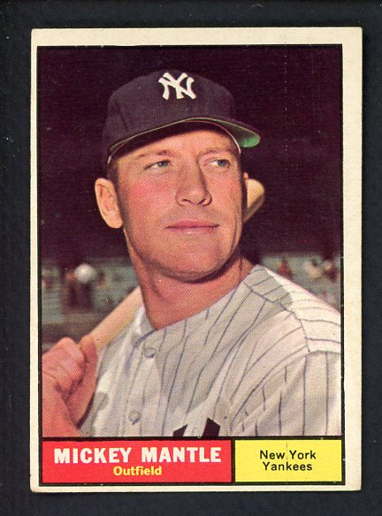 1961 Topps Baseball #300 Mickey Mantle Yankees EX 445019