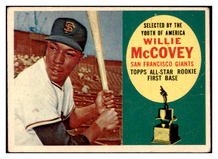 1960 Topps Baseball #316 Willie McCovey Giants VG-EX 445027 Kit Young Cards