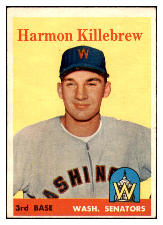 1958 Topps Baseball #288 Harmon Killebrew Senators EX+/EX-MT 445058 Kit Young Cards