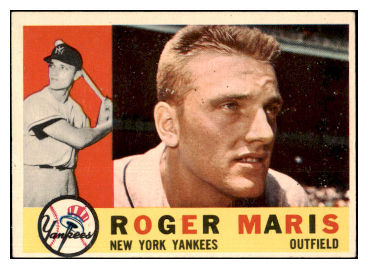 1960 Topps Baseball #377 Roger Maris Yankees EX+/EX-MT 445084 Kit Young Cards