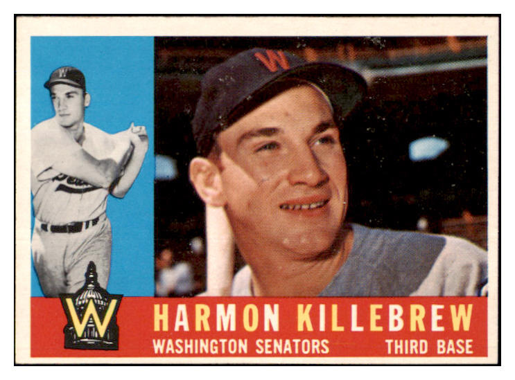 1960 Topps Baseball #210 Harmon Killebrew Senators EX-MT/NR-MT 445095 Kit Young Cards