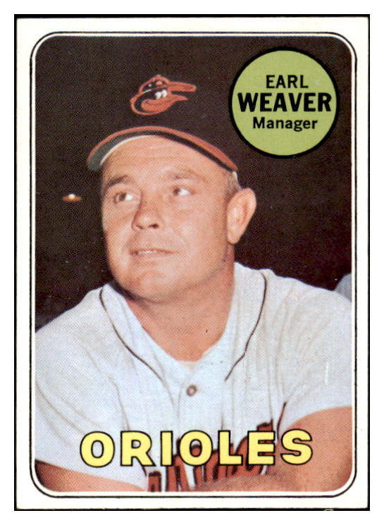 1969 Topps Baseball #516 Earl Weaver Orioles NR-MT 445232
