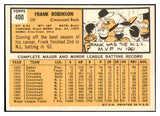 1963 Topps Baseball #400 Frank Robinson Reds NR-MT 445233