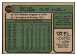 1974 Topps Baseball #110 Billy Williams Cubs NM/MT 445245