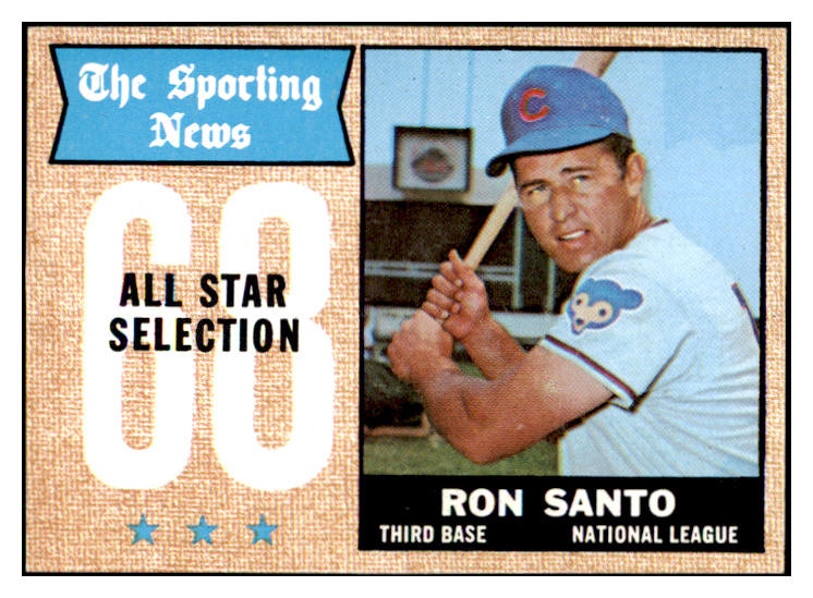 1968 Topps Baseball #366 Ron Santo A.S. Cubs NM/MT 445263