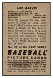 1952 Bowman Baseball #029 Ned Garver Browns NR-MT 445278
