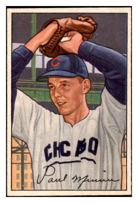 1952 Bowman Baseball #211 Paul Minner Cubs NR-MT 445281