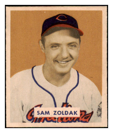 1949 Bowman Baseball #078 Sam Zoldak Indians NR-MT Name Front 445289