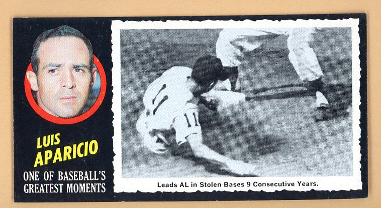 1971 Topps Baseball Greatest Moments #051 Luis Aparicio Red Sox EX-MT 445471