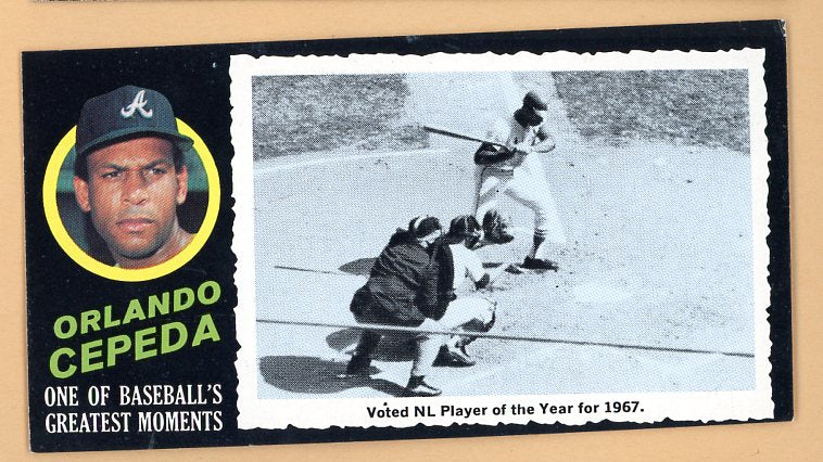 1971 Topps Baseball Greatest Moments #026 Orlando Cepeda Braves EX 445476