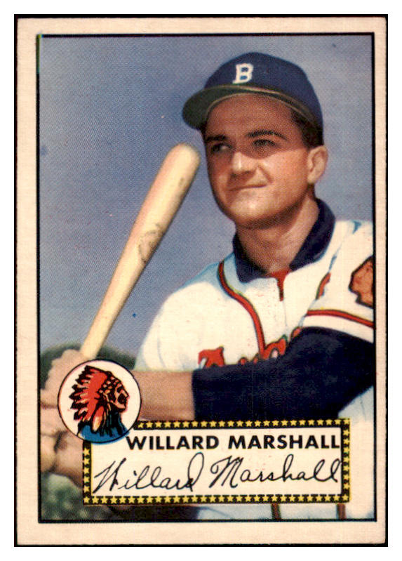 1952 Topps Baseball #096 Willard Marshall Braves EX-MT 445591