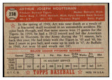 1952 Topps Baseball #238 Art Houtteman Tigers EX-MT 445611