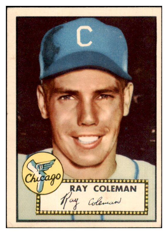 1952 Topps Baseball #211 Ray Coleman White Sox EX+/EX-MT 445650