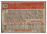 1952 Topps Baseball #235 Walt Dropo Red Sox EX+/EX-MT 445652